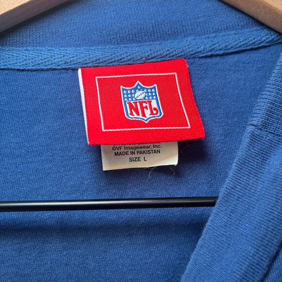 NFL Indianapolis Colts Football Short Sleeve Tunic Top Blue White Size Large - Picture 4 of 6